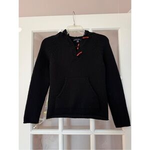 Banana Republic Black Wool Hooded Sweater